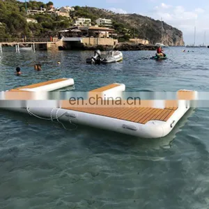 Customized Inflatable Motor Boat Jet Ski Floating Pontoon Dock for Sale thumbnail-1