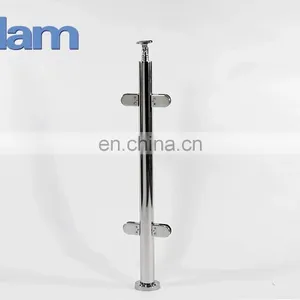 Stainless Steel Glass Balcony Railing Stair Balustrade Post thumbnail-1