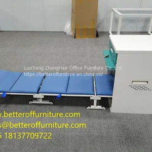 Folded Structure Shared Escort Bed Steel Frame and Sponge PU Surface thumbnail-1