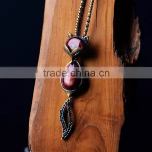2015 New Arrive Fashion Zinc Alloy Bell Made in China Necklace Ceramic Bell Necklace thumbnail-1