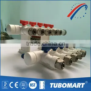 High Quality Floor Heating Systems Manifold Type Brass Water Manifold thumbnail-3