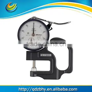Mitutoyo 7301 Dial Thickness Gage Meter Gauge Flat Anvil 0-10mm Range 0.01mm thumbnail-1