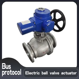 Common Switch Type Electric Ball Valve DN20 Electronic Electric Actuator thumbnail-1