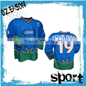 OEM Manufacturer Customized Ice Hockey Jersey Set Supplier's Choice thumbnail-4