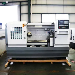 Metal CNC Lathe Machine|2 Axis CNC Lathe|horizontal Flat Bed CNC Lathe thumbnail-3