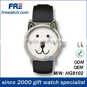 2015 Hoe Sales Fashion Lady Watch With Cat Pattern Newest Cat Watch for Girls thumbnail-1