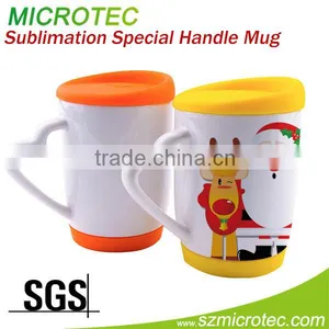 MERRY CHRISMAS Ceramic Mug Factory for Sublimation, 11oz Heart Handle Ceramic Sublimation Mug thumbnail-4