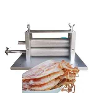 Stainless Steel Hand-operated Squid Press Machine - Adjustable Mesh Dry Squid Processing Machine Upgrade Version thumbnail-4