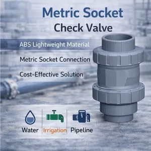 ABS Check Valve Metric Socket Non Return Valve for Water System thumbnail-1