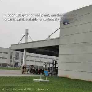 Nippon Anqiangbao Exterior Wall Flexible Textured Putty, Gray, 25kg, Suitable for Outdoor Wall Leveling and Decoration thumbnail-1