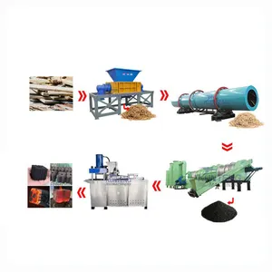 Wood Timber Charcoal Making Machine Fast Burning Magic Charcoal Manufacturing Plant EPC thumbnail-1
