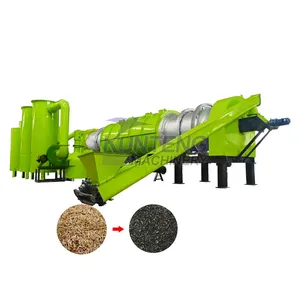Sawdust Sugarcane Bagasse Agricultural Waste Continuous Carbonization Furnace EPC thumbnail-1