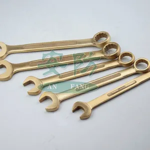 Non-Sparking Combination Wrench for Oil Refinery & Chemical Plants, Beryllium Copper, 15° Offset Plum End thumbnail-5