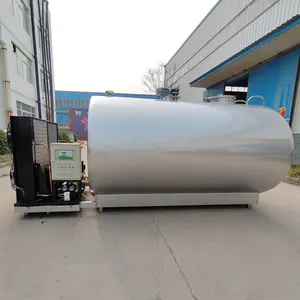5000L Stainless Steel Fresh Milk Cooler Storage Tank Milk Cooling Tank Dairy Processing Machine thumbnail-4