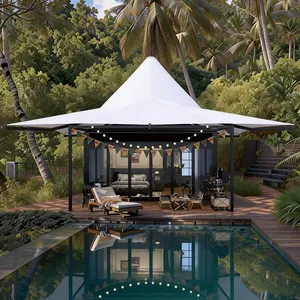 Junxin Coody Kuchen Hotel Tents, Luxury Wilderness Homestay Tents for Cultural and Tourism Scenic Spots, Thermal Insulation and Soundproof, for Vacation Reception thumbnail-3