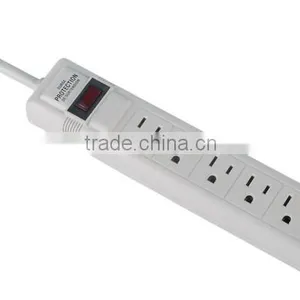 CE ROHS UL Listed Best Price 6 Ground US Outlets 6 Super Charging USB Ports Power Strip / Extension thumbnail-4