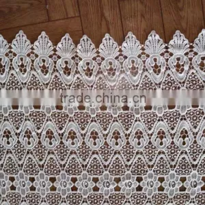 2016 Embroidery Polyester Lace Milk Silk Full Lace Fabric For Garment Accessory thumbnail-3