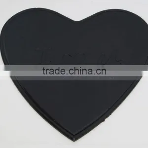 Black Color, Magic PU Gel Material Heart Shape Sticky Pad thumbnail-6