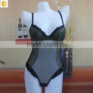 Hot Special Design Shapewear, Women Corset Transparent Lace With Open Crotch thumbnail-1