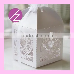 Hot SaleOEM Favor Box Wedding Candy Box Wedding Invitation Gift Box Laser Cut Heart Shape Custom Size Names&date Package Box thumbnail-2