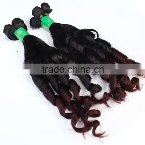 Hot China Factory SPRIAL CURL 3 Bundles Red Brazilian Hair Weave thumbnail-2