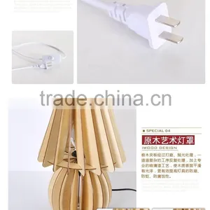 LED Wood Table Lamp LED Wooden Table Light JK-879-12 Fashion Creative Wood Caving Table Lamp With Friendly Material thumbnail-3
