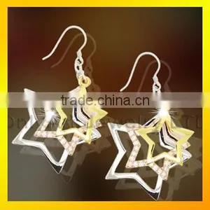 Fashion Design Stud Earrings Top Quality Shiny Latest Hanging Earrings thumbnail-2