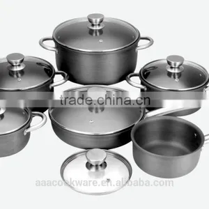 2.5mm Hard Anodized Aluminum Cookware Set For Induction Cooker thumbnail-1