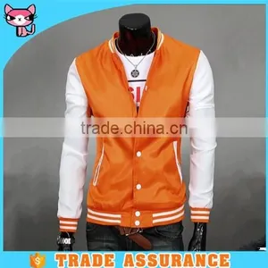 2016 Orange Bright Spandex Sport Jacket for Men thumbnail-1