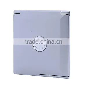 Square Double Side Diamond Decorated Travel Mirror thumbnail-1
