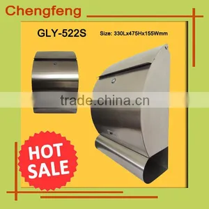 Wall Mounted 18/8 Material Stainless Steel Mailbox thumbnail-1