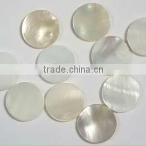White Round Mother of Pearl Blanks thumbnail-1