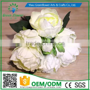 2016 Wholesale PU Latex Artificial Flowers Rose Real Touch Peony Fake Flower thumbnail-2