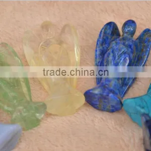 Wholesale Assorted Gemstones Healing Angels Carving thumbnail-1
