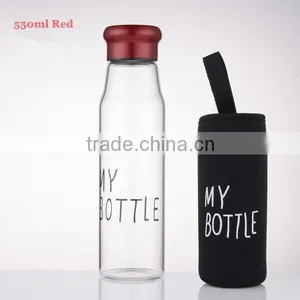 European Whole Foods Custom Design Glass Water Bottle thumbnail-4