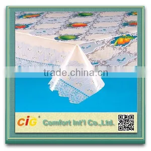 Plastic Tablecloths Meters Plastic Pvc Lace Tablecloth Roll thumbnail-1