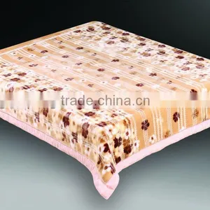 100% Polyester Super Soft Printed Interwaving Mink Blanket thumbnail-1