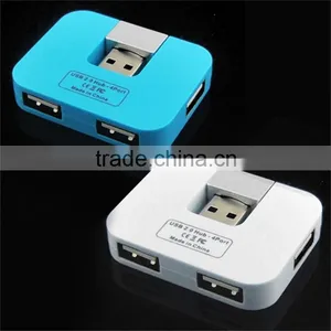 Computer Mini Square Slim Usb 2.0 Hub 4 Port thumbnail-2