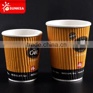 All in One Ripple Wall Custom Made Paper Coffee Cups thumbnail-5