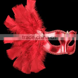 Carnival Masks Paty Masks Half Feather Mask thumbnail-2