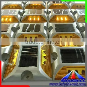 LED Flashing Solar Road Stud, Led Solar Cat Eyes Aluminium Road Studs Lamp Wired thumbnail-5