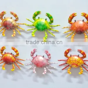 3 Inch Pearl Powder Plastic Magnetic Crab, Wholesale Souvenirs thumbnail-1