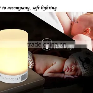 New Gift Portable Led Lamp Bluetooth Mini Wireless Speaker With Alarm tf Card Time Setting thumbnail-5