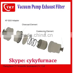 Double Layer Vacuum Pump Exhaust Filter With KF-D25 Adaptor & Quick Clamp CY- EQ-CG-4L-N thumbnail-2