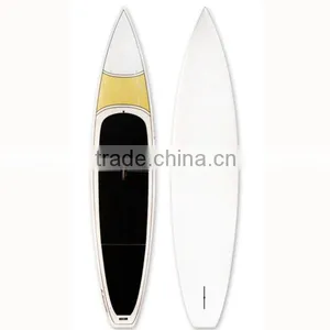 Professional Sports Race Sup Board/ Hard Bamboo Deck Race Board/ Race Longboard / Race Boat thumbnail-1