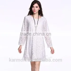 Any Size Delicate Lace Loose Dress Casual Dress Plus Size Dress thumbnail-2