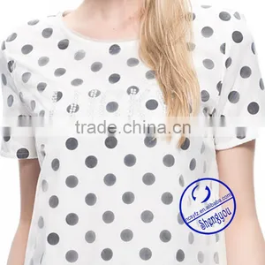 China Supplier Custom Fashion Design Women Printed t Shirt Wholesale thumbnail-3