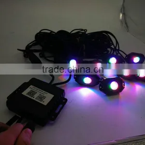 9W RGB Led Rock Lights Waterproof Off Road LED Rock Light Kit - 8 Pods LED Rock Lights For Off Road Quality Choice thumbnail-2