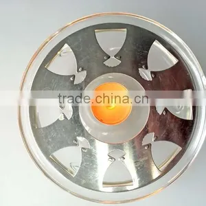 Clear Transparent Heating Resistant Glass Tea Candle Holder thumbnail-3