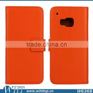 Wholesale Genuine Leather Case for HTC One M9, With Money Slot and Stand thumbnail-4